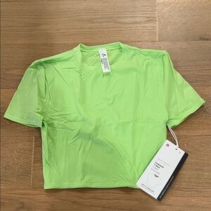 lululemon athletica Neon Lime Crop Tee